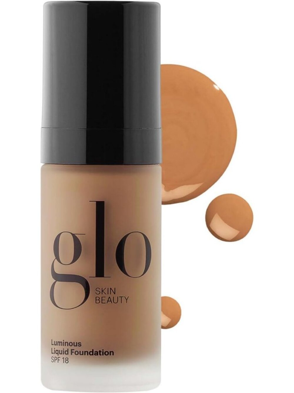 Luminous Liquid Mineral Foundation SPF 18 - Caramel Shade, Radiant Glow